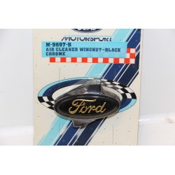 Bouchon de filtre à air pour Ford noir et chrome (air cleaner wingnut-black )