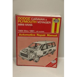 Revue technique pour Dodge Caravan pour Plymouth Voyager de 1984 à 1991 en anglais