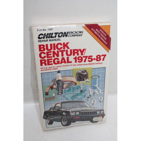 Manuel de réparation pour Buick Century Regal de 1975 à 1987 en