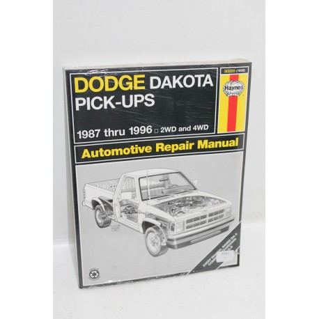 Manuel de réparation pour Dodge Dakota Pick-ups de 1987 à 1996