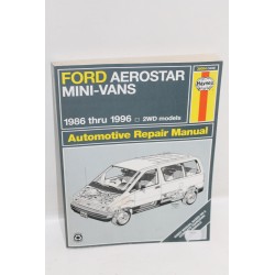 Manuel de réparation pour Ford Aerostar mini-van de 1986 à 1996 (2 rw) en anglais