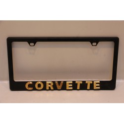 Support de plaque d’immatriculation métallique Corvette