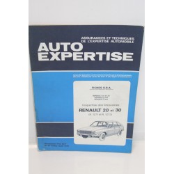 Revue auto Expertise Fiches SRA pour Renault 20 et 30 type r1271 et r1273