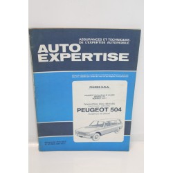 Revue auto Expertise Fiches SRA pour Peugeot 504