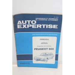 Revue auto Expertise Fiches SRA pour Peugeot 604 - Vintage