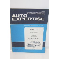 Revue auto Expertise Fiches SRA pour Peugeot 104 - Vintage