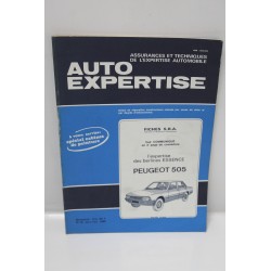 Revue auto Expertise Fiches SRA pour Peugeot 505 - Vintage