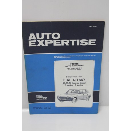 Revue auto Expertise Fiches SRA pour Fiat Ritmo 60 – 65 -75