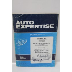 Revue auto Expertise Fiches SRA pour Peugeot 305 essence et