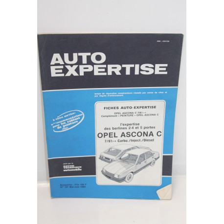 Revue auto Expertise Fiches SRA pour Opel Ascona C après