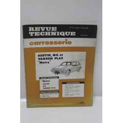 Revue Technique carrosserie pour Austin pour MG et Vanden Plas Metro janvier février 1983