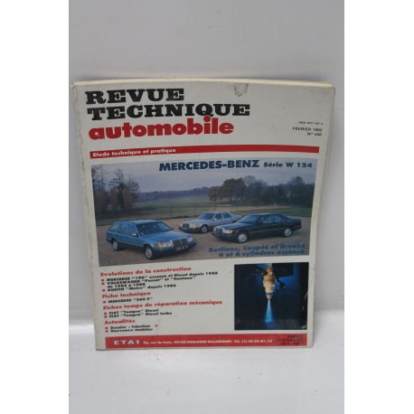 Revue Technique Automobile pour Mercedes-Benz série W124 numéro