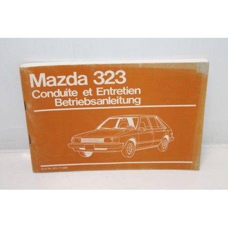 Manuel de conduite et d’entretien pour Mazda 323 - Vintage