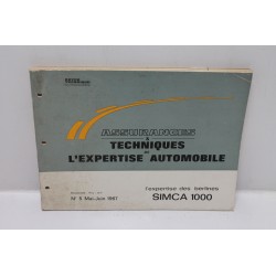 Assurance et techniques de l’expertise automobile pour Simca 1000 de mai – juin 1967