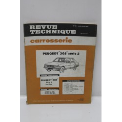 Revue technique Service Carrosserie pour Peugeot 305 numéro 84 juillet août 1983