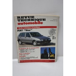 Revue technique automobile pour Fiat Uno Pop , 45 , 45s et 60s octobre 1990