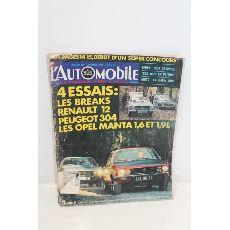 L’Automobile les breaks pour Renault 12 pour Peugeot 304 et