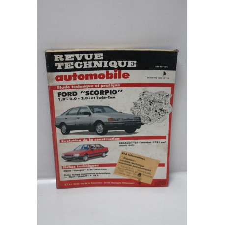 Revue technique automobile pour Ford Scorpio 1,8l 2,0l 2,0i et