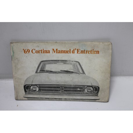 Manuel d’entretien pour Ford Cortina 1969 - Vintage Garage 
