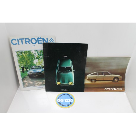 Manuel / brochure présentation de la Citroën GS GSA - Vintage