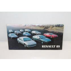 Brochure présentation gamme pour Renault année 1989 - Vintage