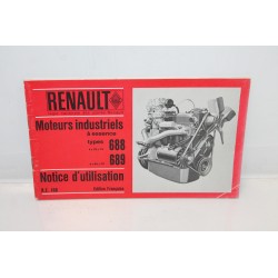 Notice d’utilisation moteurs essence pour Renault types 688 et 689