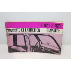 Manuel de conduite et d’entretien pour Renault 4 type R1120 et R1123