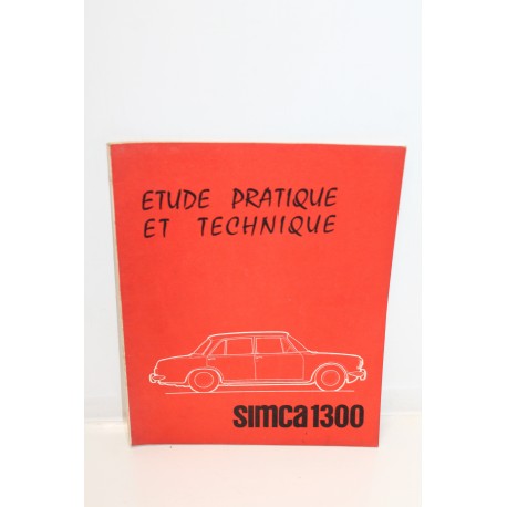 Etude pratique et technique de la pour Simca 1300 - Vintage