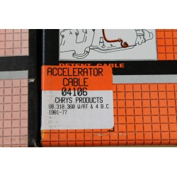 Câble d’accélérateur pour Chrysler V8 moteur 318 360 automobile
