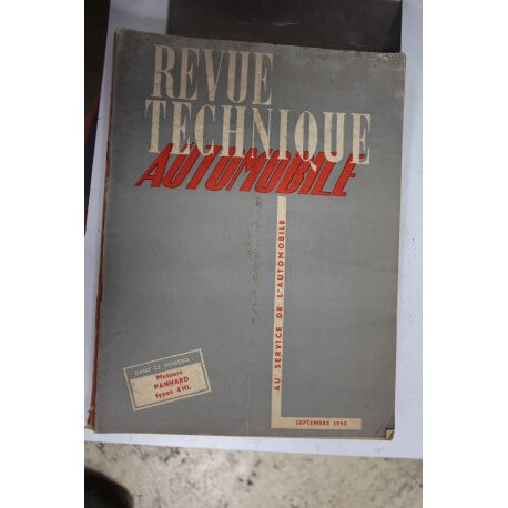 Revues techniques septembre 1950 Moteur Panhard type 4 HL -