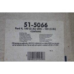 Pochette de joints de cache distribution pour Ford 2,3l OHC moteur 140 et 2,0l 122