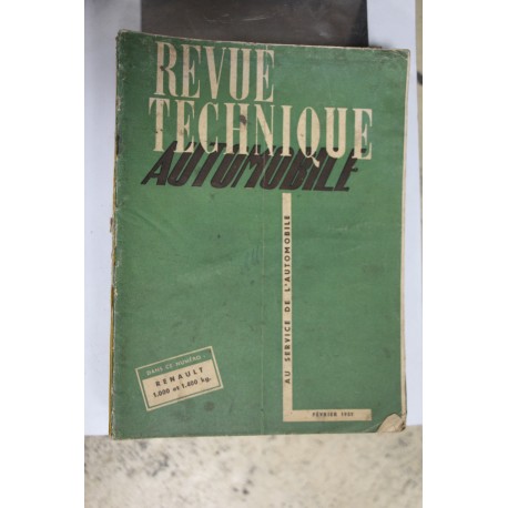 Revues techniques février 1951 pour Renault 1000kg et 1400 kg -