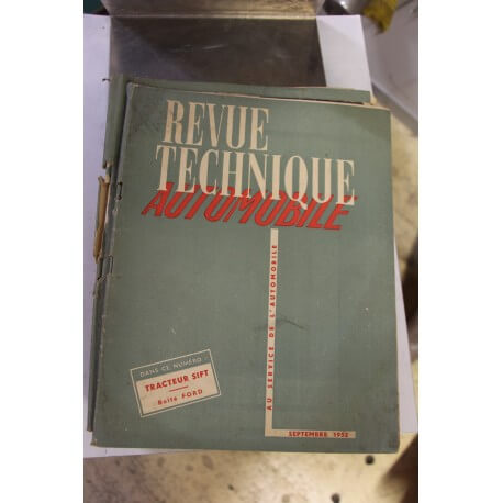 Revues techniques septembre 1952 Tracteur Sift et boite pour