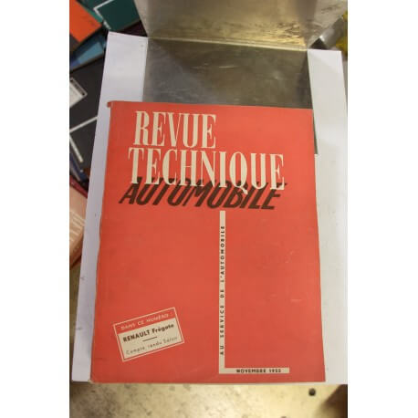 Revues techniques novembre 1953 pour Renault Frégate et compte