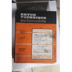 Revues techniques juillet 1967 n°255 pour Peugeot 404 diesel