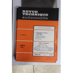 Revues techniques février 1968 n°262 pour Simca 1100