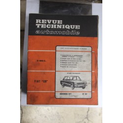 Revues techniques novembre 1971 n°307 pour Fiat 128