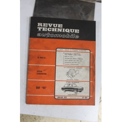 Revues techniques janvier 1972 n°309 Daf 55 tous models