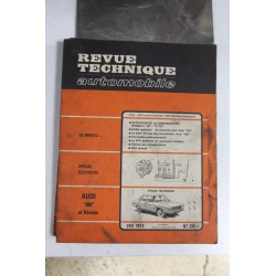 Revues techniques février 1973 n°321 pour Audi 100 et dérivés