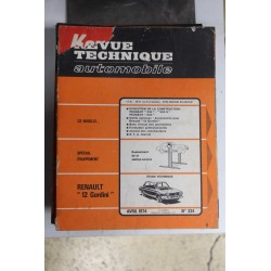 Revues techniques avril 1974 n°334 pour Renault 12 Gordini -