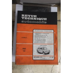 Revues techniques septembre 1974 n°338 pour Fiat 126 - Vintage