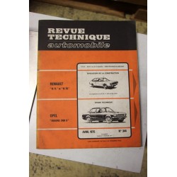 Revues techniques avril 1975 n°344 pour Opel Rekord 2100 D -