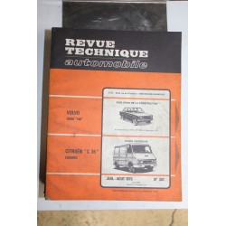 Revues techniques juillet/août 1975 n°347 Citroën C35 essence -