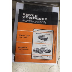 Revues techniques novembre 1975n°350 pour Volkswagen Golf et