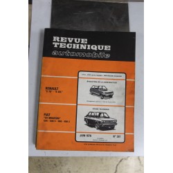 Revues techniques juin 1976 n°357 pour Fiat 131 Mirafiori 1300-1300s 1600-1600s