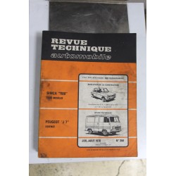 Revues techniques juillet/août 1976 n°358 pour Peugeot J7 essence