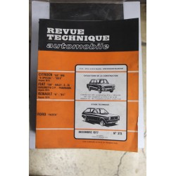 Revues techniques décembre 1977 n°373 pour Ford Fiesta