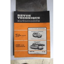 Revues techniques mars 1978 n°376 Citroën CX2400 carburateur et injection