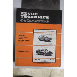 Revues techniques avril 1978 n°377 pour Renault 20 TS