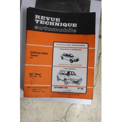 Revues techniques septembre 1979 n°392 pour Fiat Ritmo 60 , 65 et 75